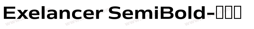 Exelancer SemiBold字体转换